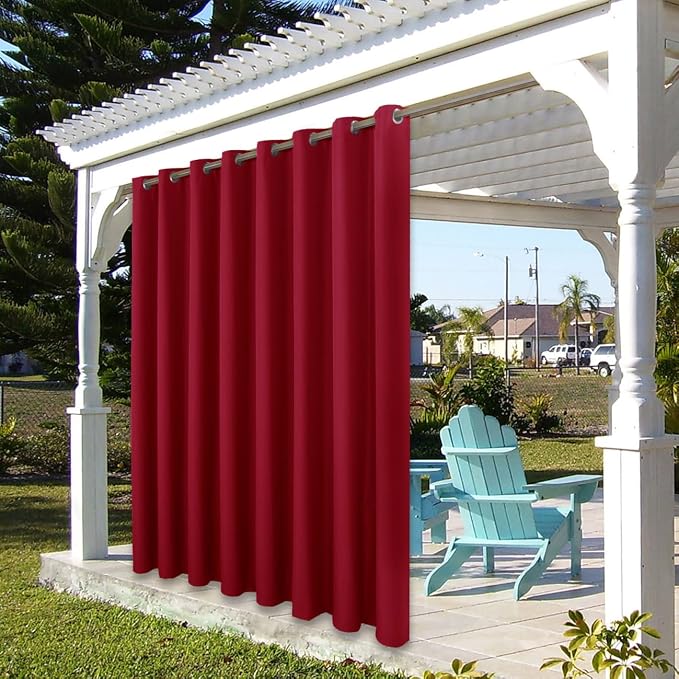 BONZER Outdoor Curtains for Patio Waterproof Thick Privacy Extra Wide Grommet - Image 7