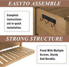 2-Tier Raised Garden Bed with Legs Outdoor Elevated Garden Box, Storage Shelf - Image 6