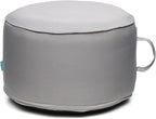 QILLOWAY Indoor/Outdoor Inflatable Stool, Round Ottoman, All Weather Foot Rest by QILLOWAY