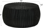 Household Essentials Handwoven Resin Storage Stool Ottoman - Image 2