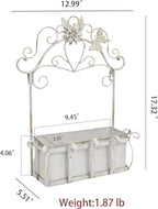 Rustic Metal Wall Planter Vintage Wall Mounted Flower Pot Farmhouse Distressed - Image 2