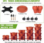 Vertical Strawberry Planter 5 Tier Stackable Tower Herb Planters Stacking - Image 7
