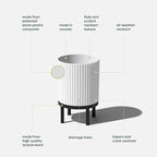 Veradek Demi Series Round Planter w/Stand - Image 2