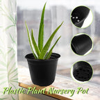 Anyumocz 120Pcs 0.5 Gallon Plant Nursery Pots, Plastic Pots - Image 3