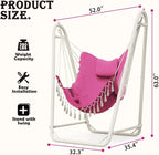 Hammock Chair with Stand, Heavy-Duty Hanging Chair with Stand, - Image 6