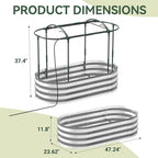 Raised Garden Bed with Sprinkler Timer and Self-Watering System, Galvanized - Image 6
