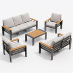 Aoxun Aluminum Outdoor Patio Furniture Set, 7 Seats Outdoor Sectional - Image 8