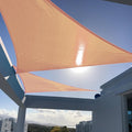 SUNNY GUARD Custom Size 7'x9'x11.4'Peach Fuzz Sun Shade Sail Right Triangle UV by SUNNYGUARD