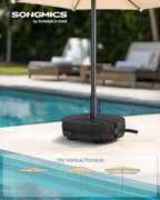 SONGMICS Umbrella Base, Round Patio Umbrella Stand, Sand Fillable Bag 66 lb - Image 2
