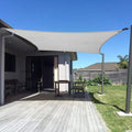 SUNNY GUARD Custom Size 16'x16' Silver Grey Sun Shade Sail Rectangle UV Block by SUNNYGUARD