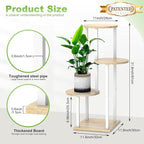 Plant Stand Indoor, 4 Tier Thickened Metal Corner Plant Shelf - Image 2