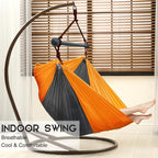 Hammock Chair, Portable Large Hanging Rope Swing, Lightweight Nylon Parachute - Image 2