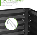 Best Choice Products 8x4x2ft Outdoor Metal Raised Garden Bed, Deep Root Planter - Image 5
