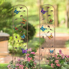 SUNNYPARK Set of 2 Butterfly Metal Garden Trellis - Image 6