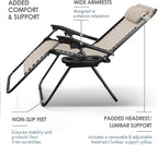 Nestl Zero Gravity Chairs Set of 2, Patio Lounge Chair Outdoor - Image 6