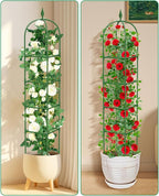 Garden Trellis for Climbing Plants Outdoor & Indoor - 6Ft Tall Rustproof Plant - Image 6