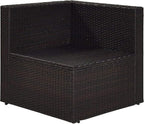 Crosley Furniture Palm Harbor Corner Outdoor Sectional Chair, Wicker Patio - Image 4
