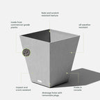 Veradek Nobleton Indoor/Outdoor Wide Square Planter - Image 4