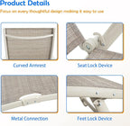 Devoko Lounge Chairs for Outside Patio Chaise Lounge Outdoor Poolside - Image 5