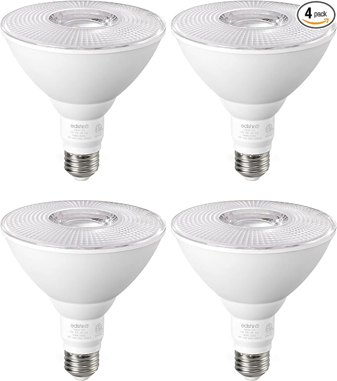 EDISHINE PAR38 Flood Lights Outdoor Bulb, Dimmable LED Flood Light Bulbs by EDISHINE