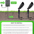 wowlite Matte Black Aluminum Outdoor Spot Lights - Image 7