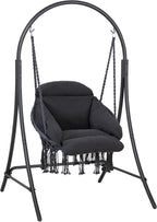ANOW Hanging Swing Chair with Stand Included, Heavy Duty Hammock Chair with by ANOW