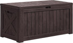 Greesum 120 Gallon Deck Box, Resin Outdoor Storage Container by BuynowfromGreesum