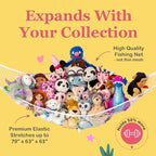 Lilly's Love Large Stuffed Animal Hammock | Corner Hanging Organizer, Toy - Image 3