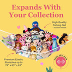 Lilly's Love Stuffed Animal Storage Net Hammock, Nursery Hanging Organizer - Image 3