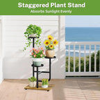 iDavosic.ly 3 Tier Plant Stand Indoor, Corner Tiered Multiple Flower Holder - Image 7