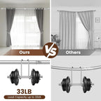 1” Diameter Curtain Rods Itself is 30 to144 inch 1 Pack Fit 30-142 inch - Image 4