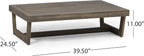 GDFStudio Outdoor Acacia Wood Coffee Table - Image 2