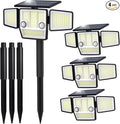 Solar Lights Outdoor, In-Ground or Wall Mount, 180° PIR Motion Sensor, 236 LED by HAARAY