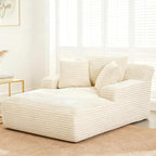 66" Chaise Lounge Chair Indoor, Oversized Boneless Couch Comfy Upholstered by VEPXXP