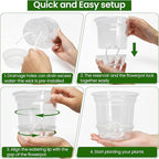 MIXC 12 Packs 5 Inch Self Watering Pots - Image 5