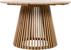 Merax Outdoor Dining Table 47.25" Round Extra-Large Acacia Wood Patio Dining - Image 6