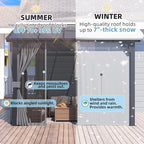 AECOJOY 12' x 8' Gazebo Outdoor Pergola - Image 2