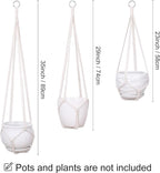 YIBOT 3 Pack Macrame Plant Hanger Indoor Hanging Planter - Image 2