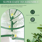 9 Pack Plant Support Stakes & Plant Cage Support Rings, Plant Stakes - Image 5