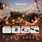 addlon 100FT Outdoor String Lights G40 - Image 5