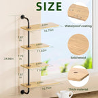 YUOROS Window Shelf for Plants, 4-Tier Rotating Window Sill Plant Shelves Stand - Image 6