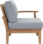 Modway Marina Premium Grade A Teak Wood Outdoor Patio Right-Facing Sofa in - Image 4