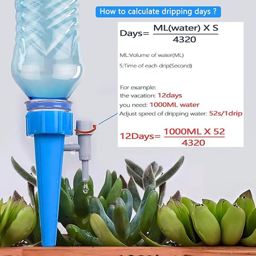 24 Pack Self Watering Spikes for Indoor/Outdoor Plants, Self Watering Planter - Image 2