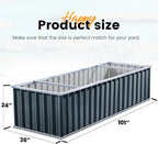 KING BIRD Galvanized Raised Garden Bed - Image 8