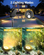 CORESLUX Solar Spot Lights Outdoor Waterproof IP68, 3-in-1 LED Warm Light Solar - Image 4