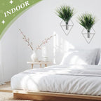 4 Pieces Silver Wall Decor Hanging Planters - Image 4