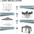 COBIZI 12x12 FT Pop up Gazebo on Clearance Outdoor pop up Canopy Tent, carpas - Image 6