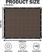Mocha Sun Shade Cloth, Pergola Shade Cover - Image 2