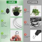 3 Pack Heavy Duty Retractable Plant Hangers Adjustable Pulleys - Image 6