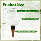 9 Pack Self Watering Globes for Indoor Plant Plastic Water Bulbs 17.5 oz - Image 2